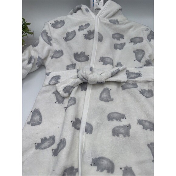 Carter's Just One You® Baby Bear Bath Robe-White 0-9 m New Tagged Shower Gift - Picture 7 of 7